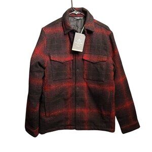 NWT Alpine Design Men XXL Red & Black Plaid Flannel Polyester Jacket